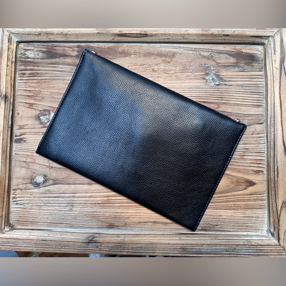 B-Low The Belt Black Studded Vegan Pebbled Leather Clutch Bag - Picture 3 of 5